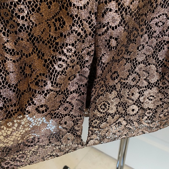 Worth New York, Size 10, Cocktail Skirt, Copper Metallic - Picture 2 of 5